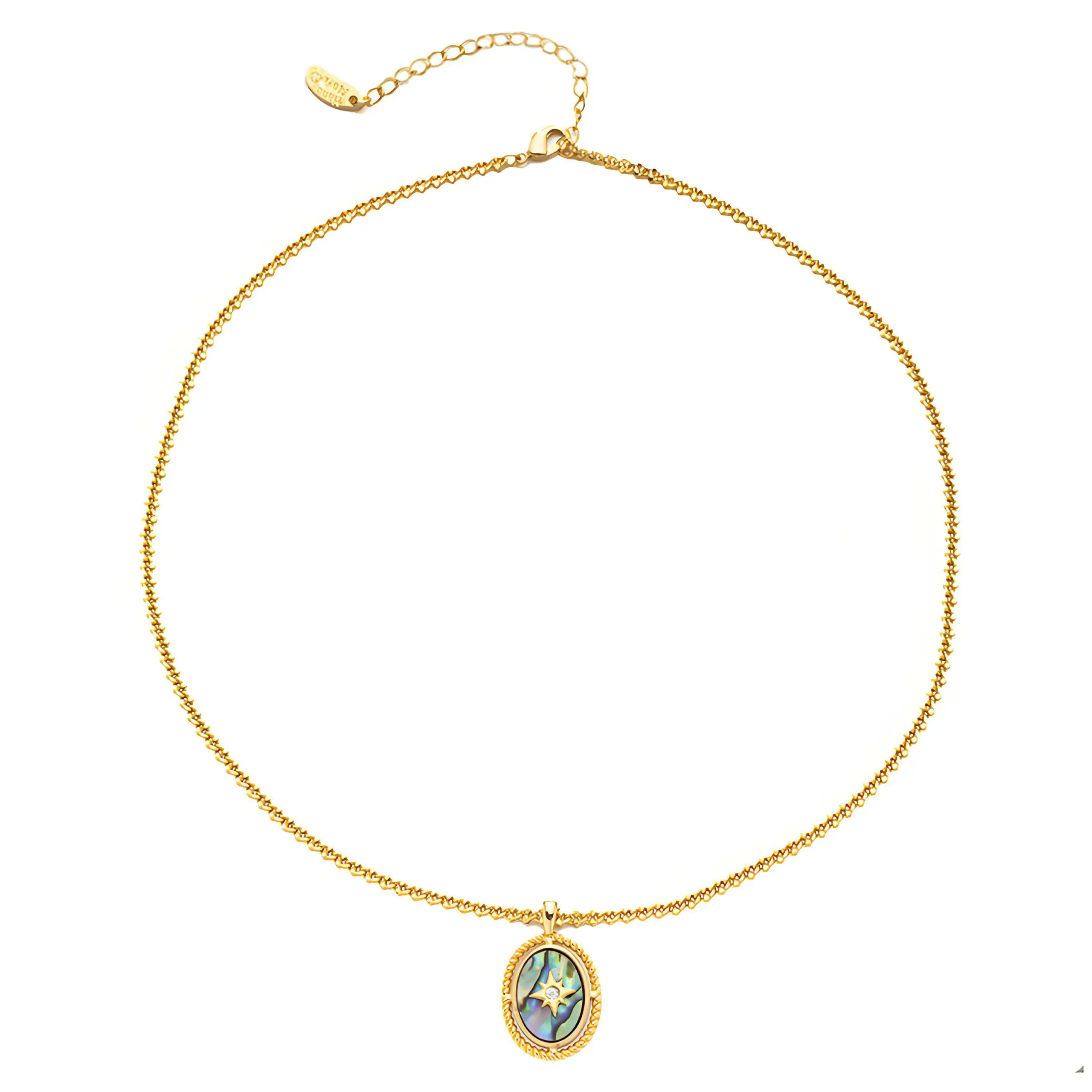 livke-ocean-necklace-set-layered (6) Layered oceanic necklaces on sand with seashells under sunset light